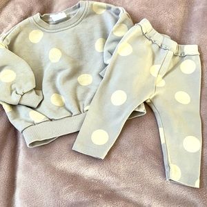 Zara Polka dot set - 3-6 months